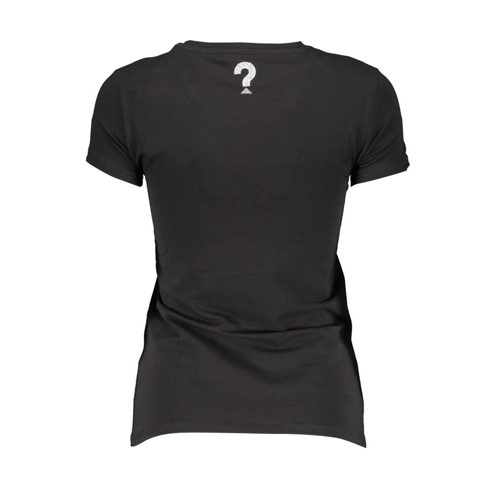 Guess Jeans Black Cotton Tops & T-Shirt
