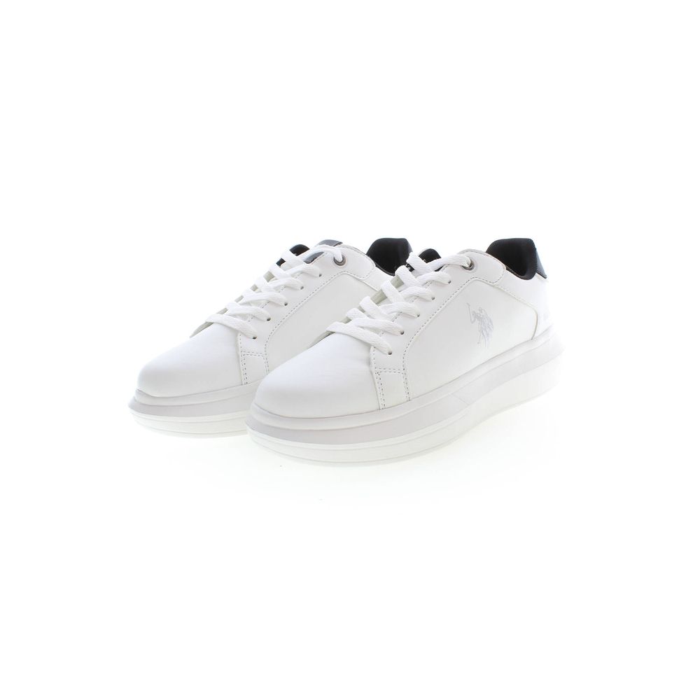 U.S. POLO ASSN. White Polyester Sneaker