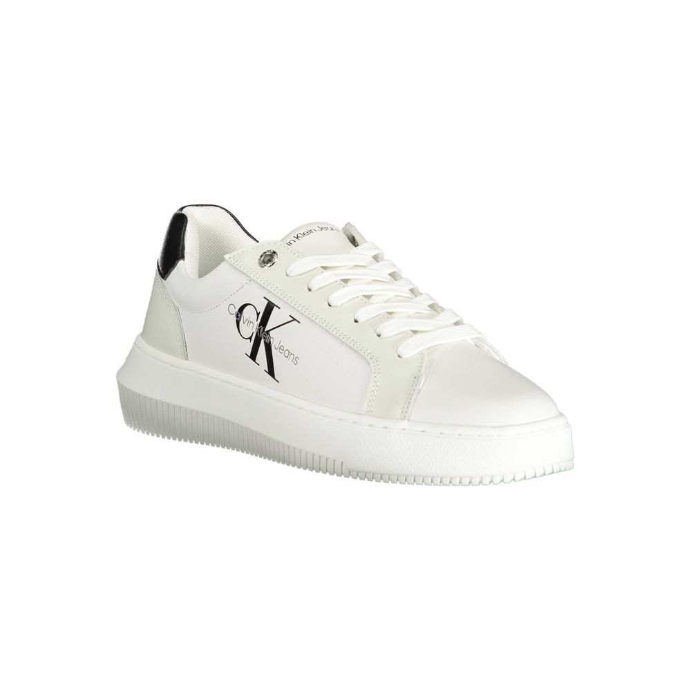 Calvin Klein White Polyester Sneaker