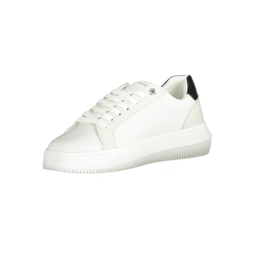 Calvin Klein White Polyester Sneaker