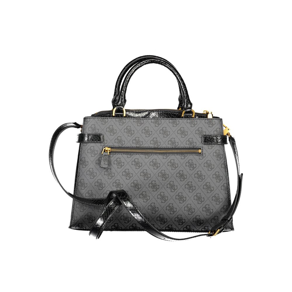 Guess Jeans Black Cotton Handbag