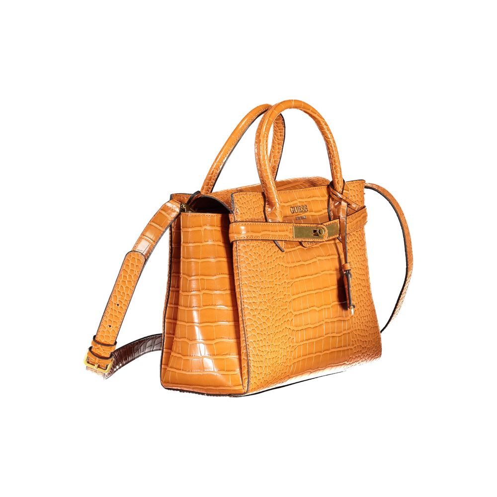 Guess Jeans Orange Polyethylene Handbag