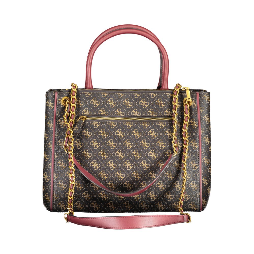 Guess Jeans Brown Polyethylene Handbag