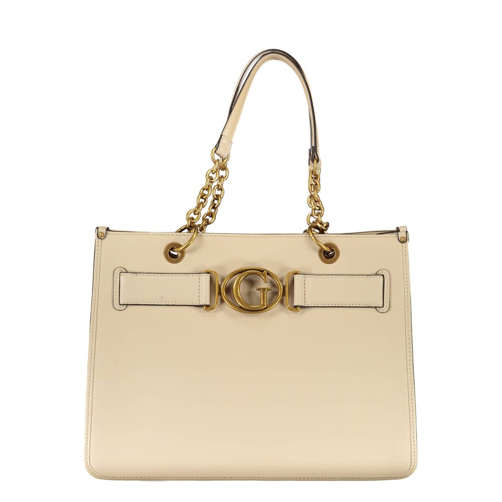 Guess Jeans Beige Polyethylene Handbag