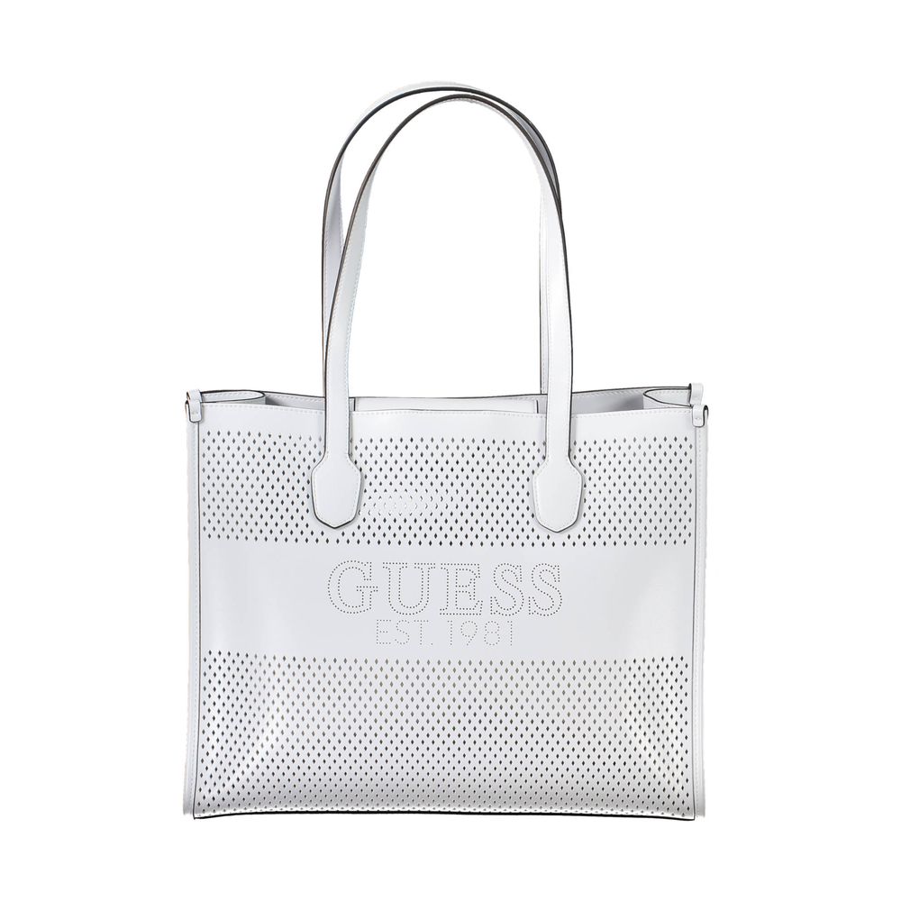 Guess Jeans White Polyethylene Handbag