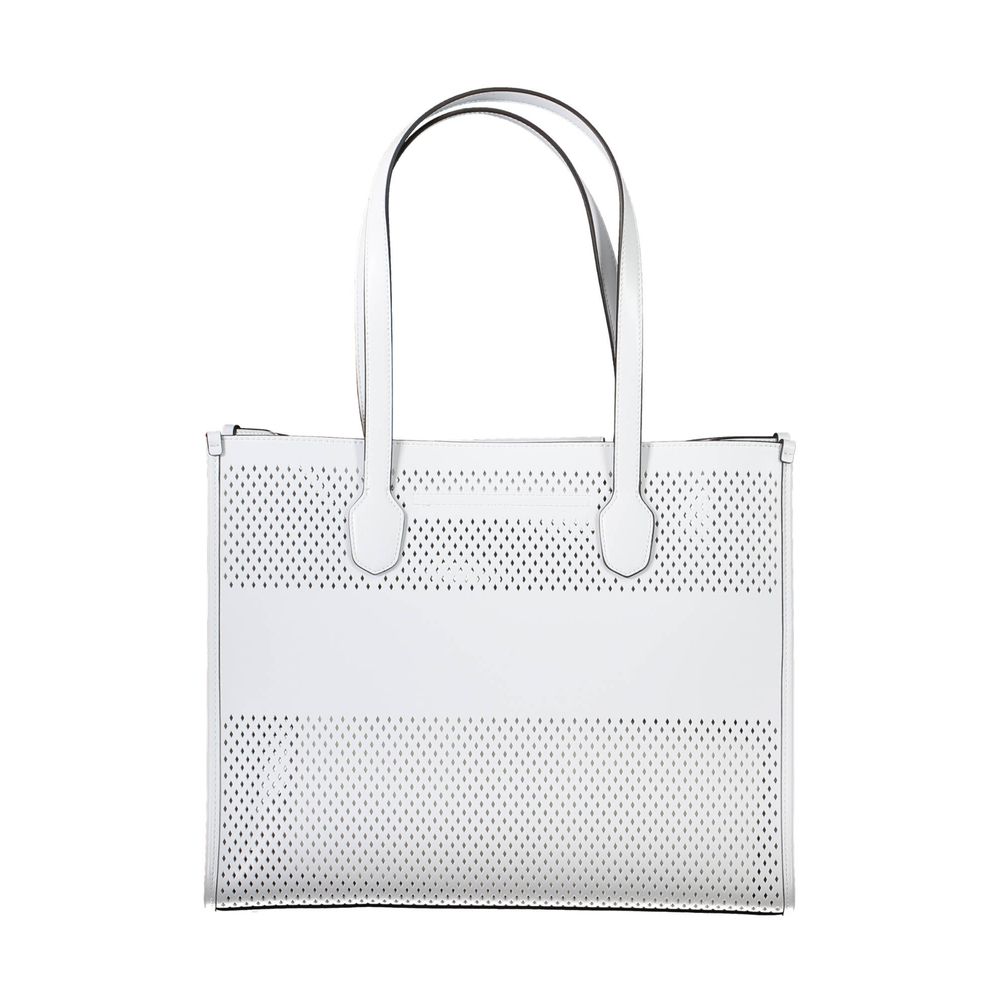 Guess Jeans White Polyethylene Handbag