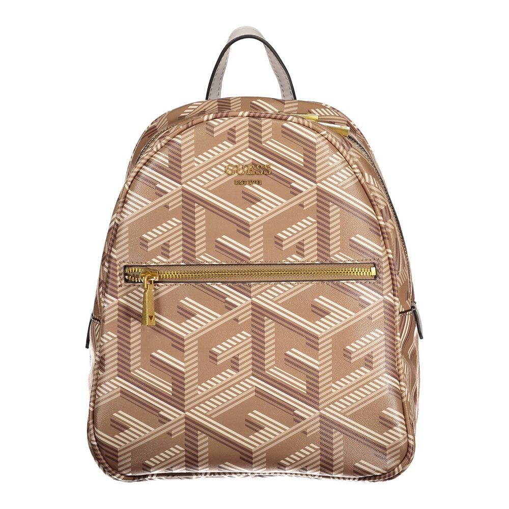 Guess Jeans Brown Polyethylene Backpack