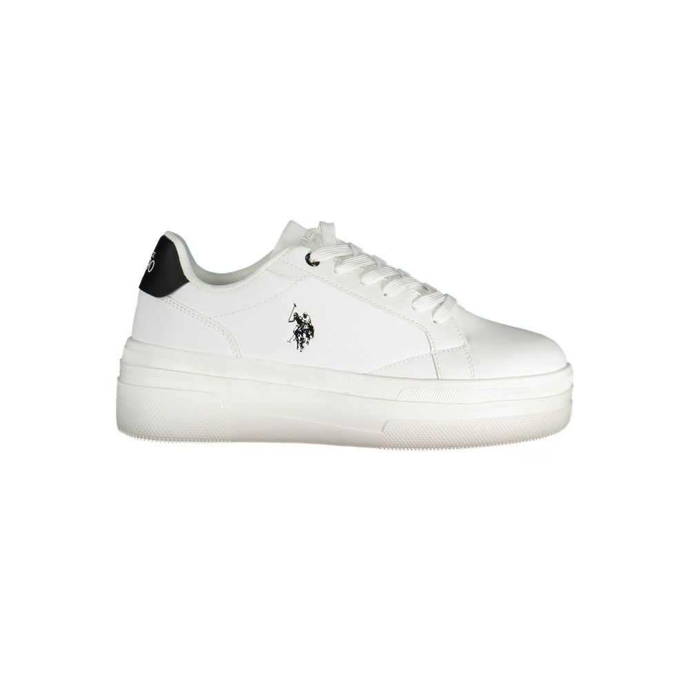 U.S. POLO ASSN. White Polyester Sneaker