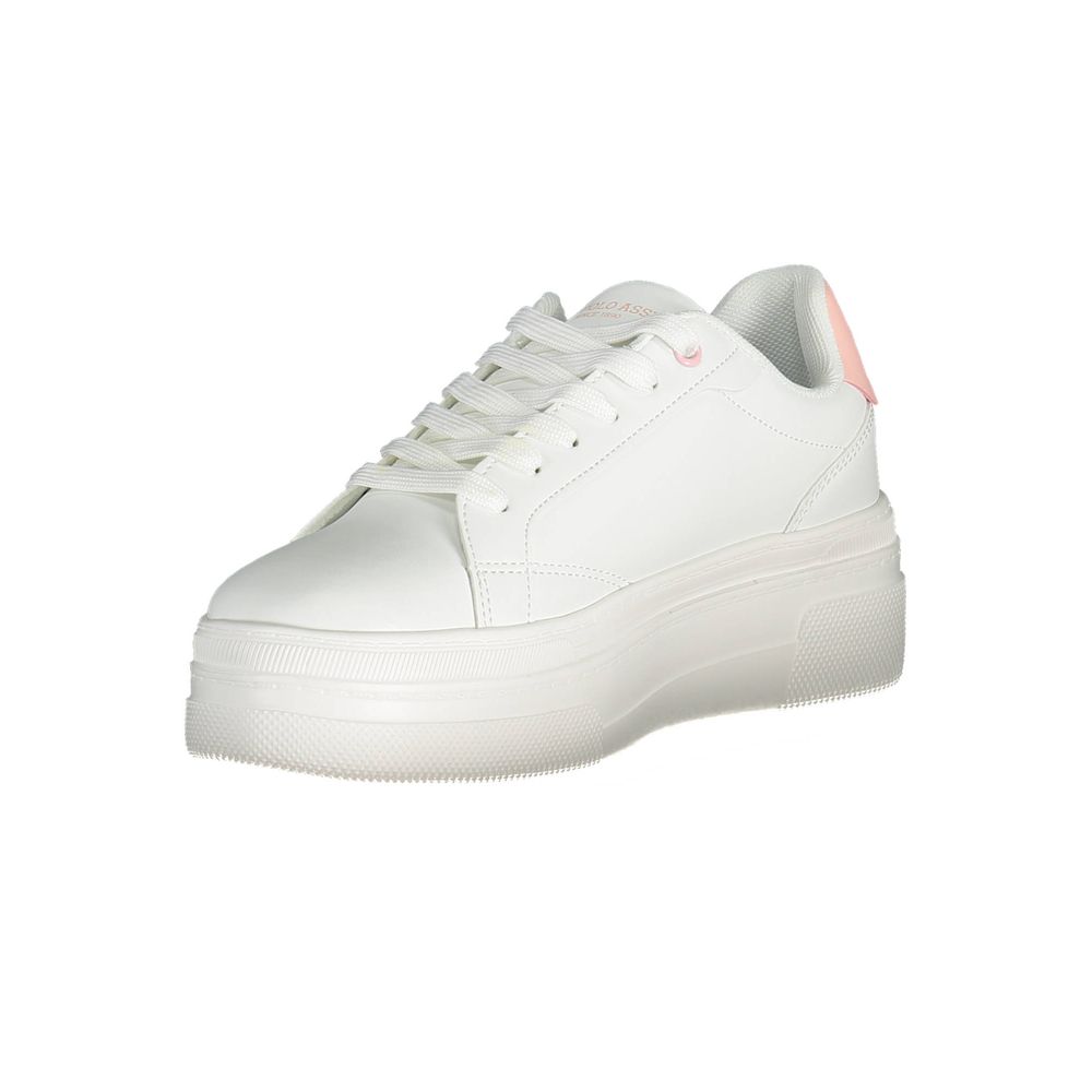 U.S. POLO ASSN. White Polyester Sneaker