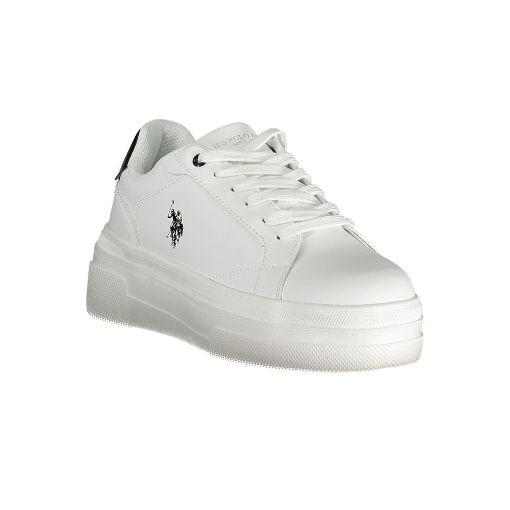 U.S. POLO ASSN. White Polyester Sneaker