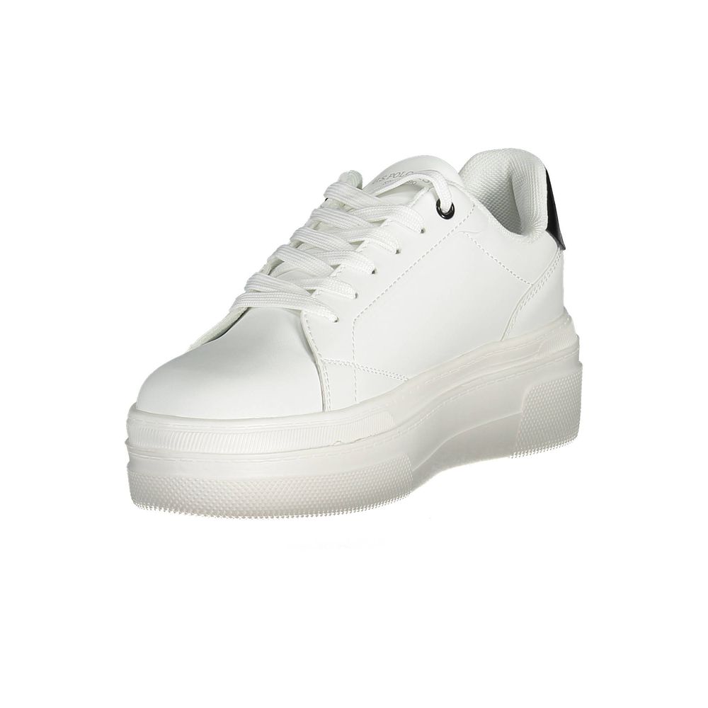 U.S. POLO ASSN. White Polyester Sneaker