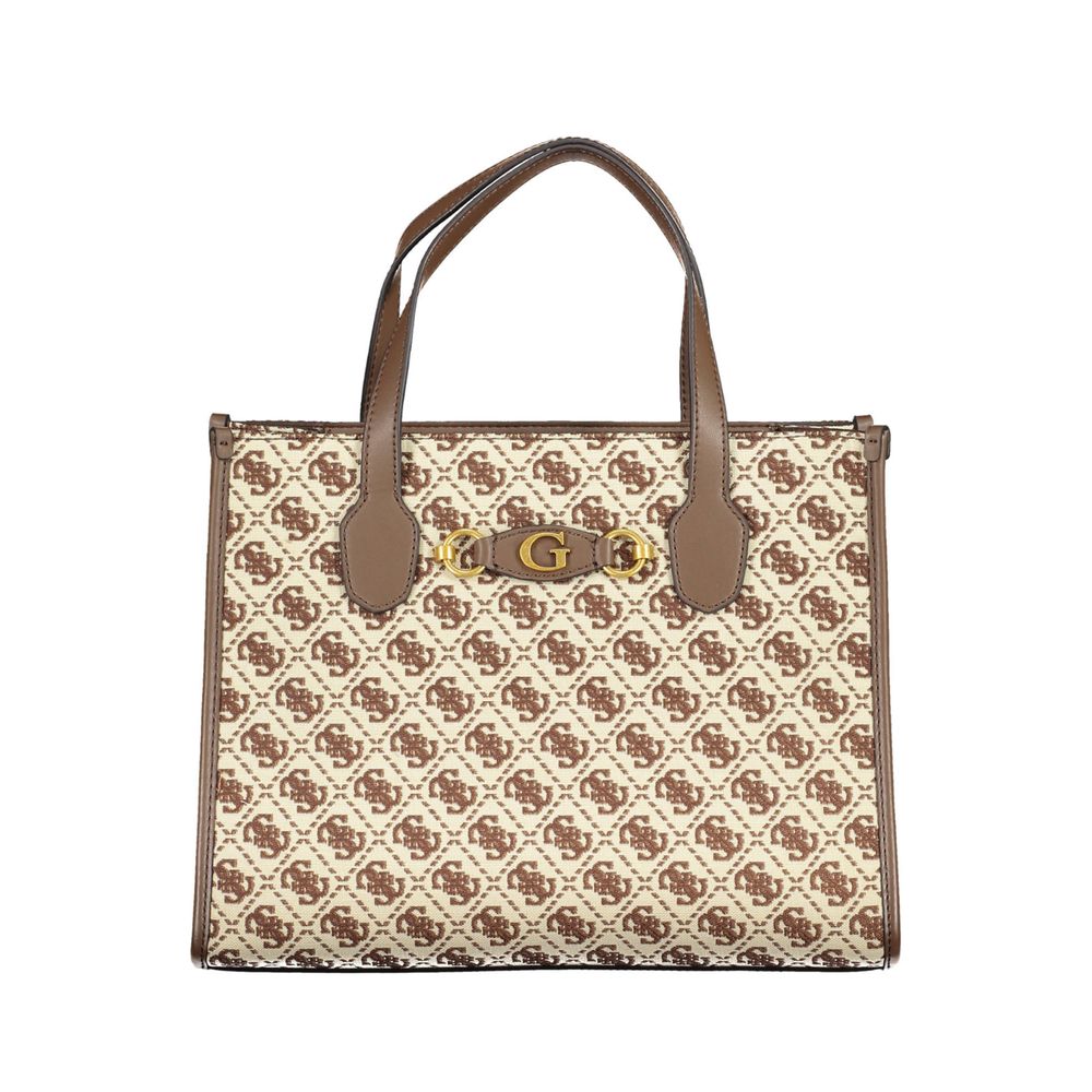 Guess Jeans Brown Polyester Handbag