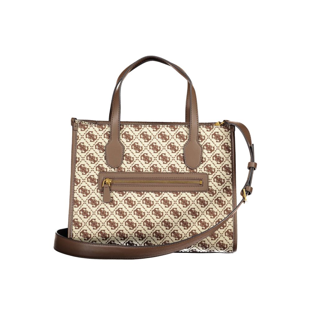 Guess Jeans Brown Polyester Handbag