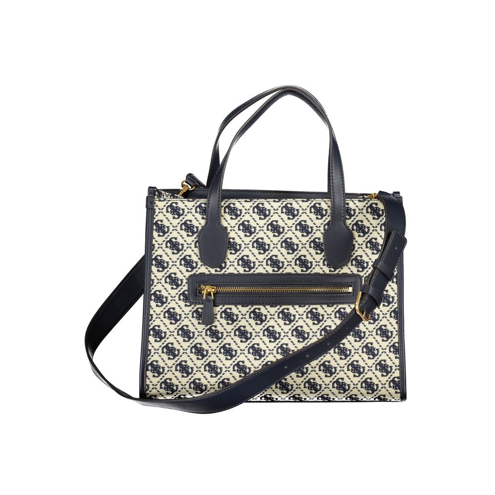 Guess Jeans Blue Polyester Handbag