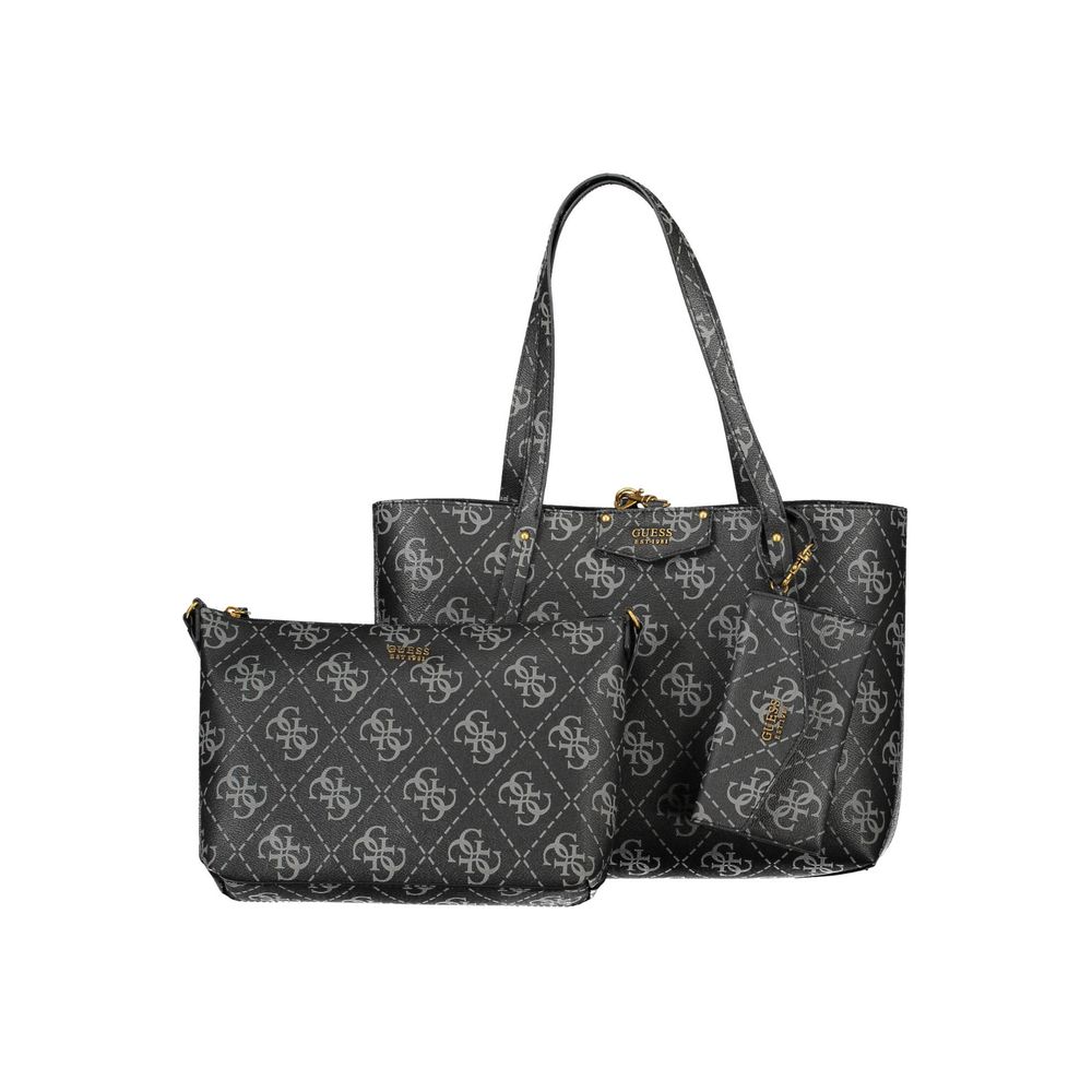 Guess Jeans Black Polyethylene Handbag