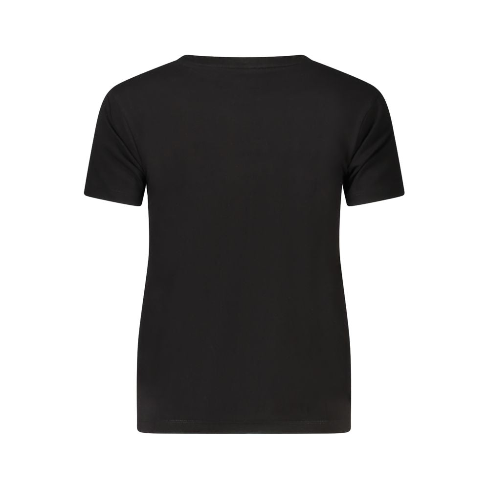 Guess Jeans Black Cotton Tops & T-Shirt