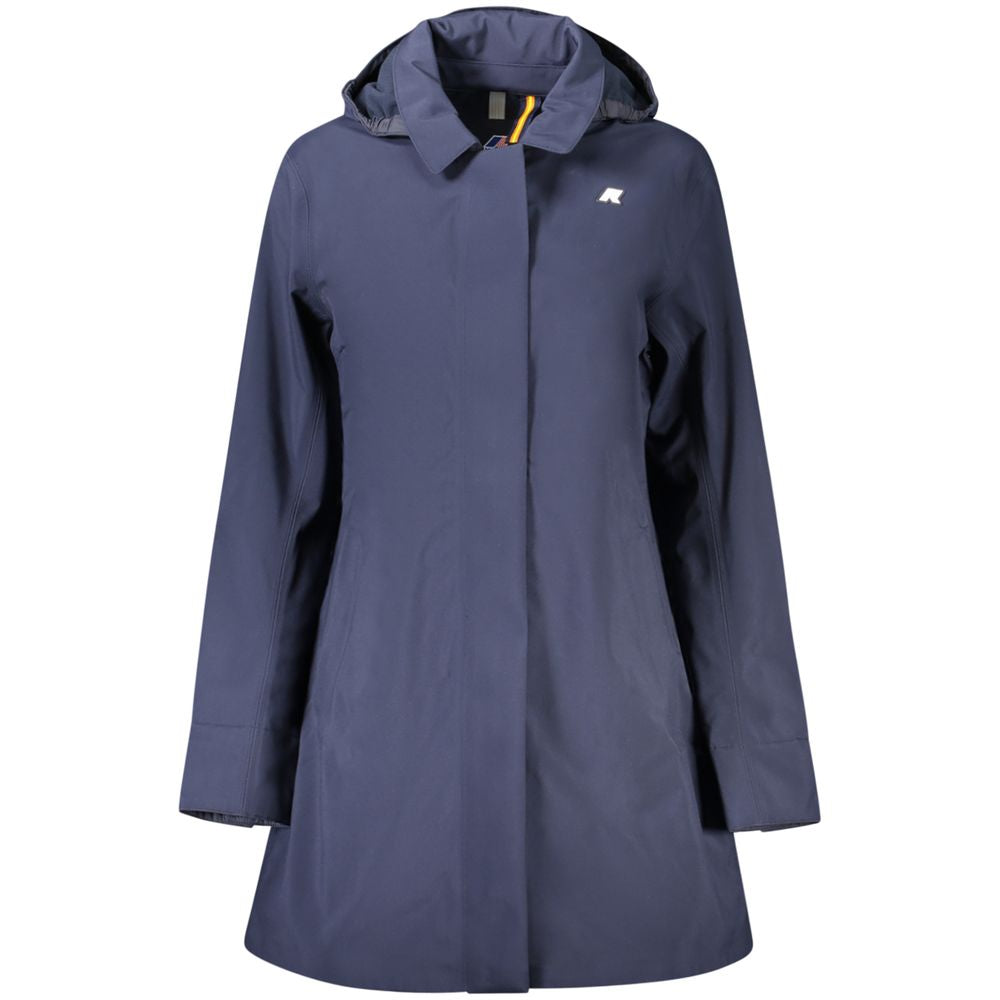 K-WAY Blue Polyester Jackets & Coat