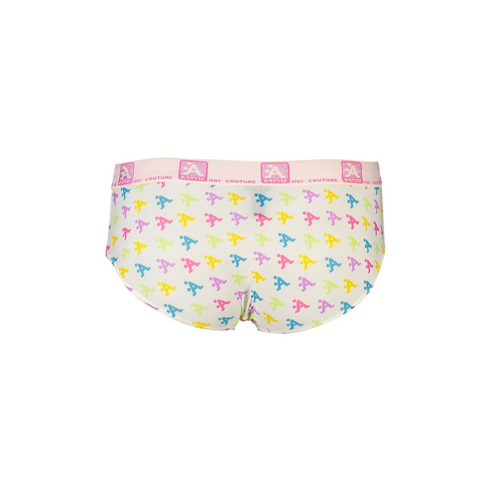 A-Style White Nylon Underwear