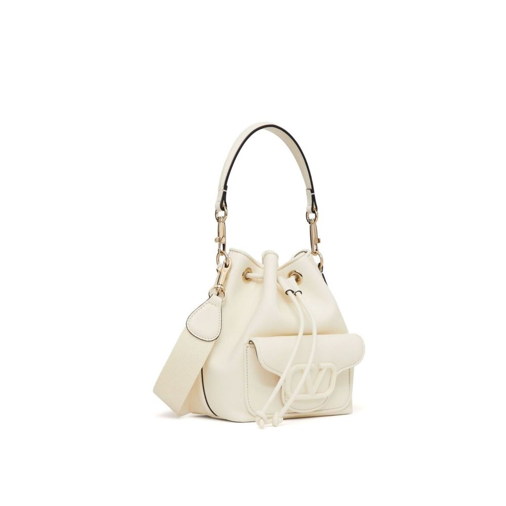Valentino Garavani Locò Leather Bucket Bag