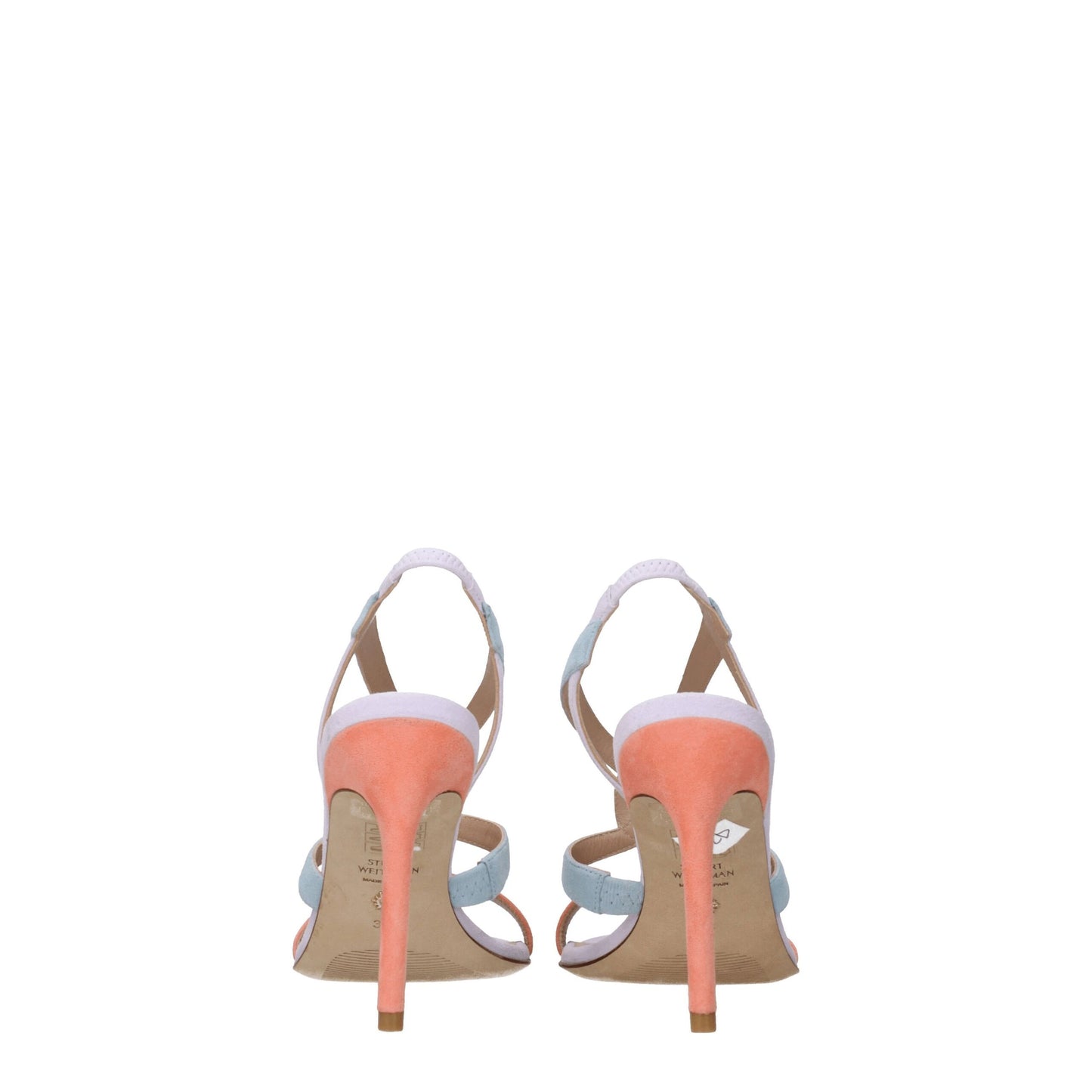 Stuart Weitzman Multicolor Leather Stiletto Heels Sandals