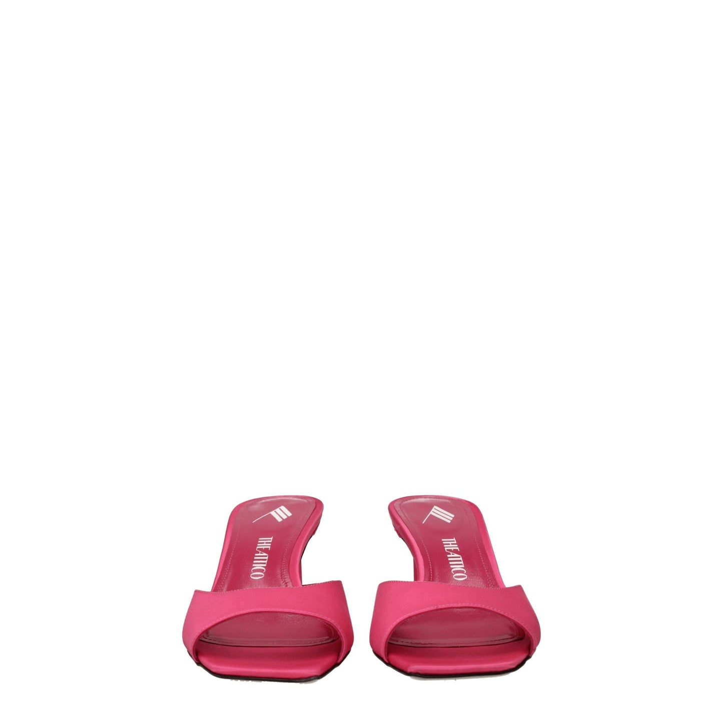 The Attico Pink Fabric Flat Sandals