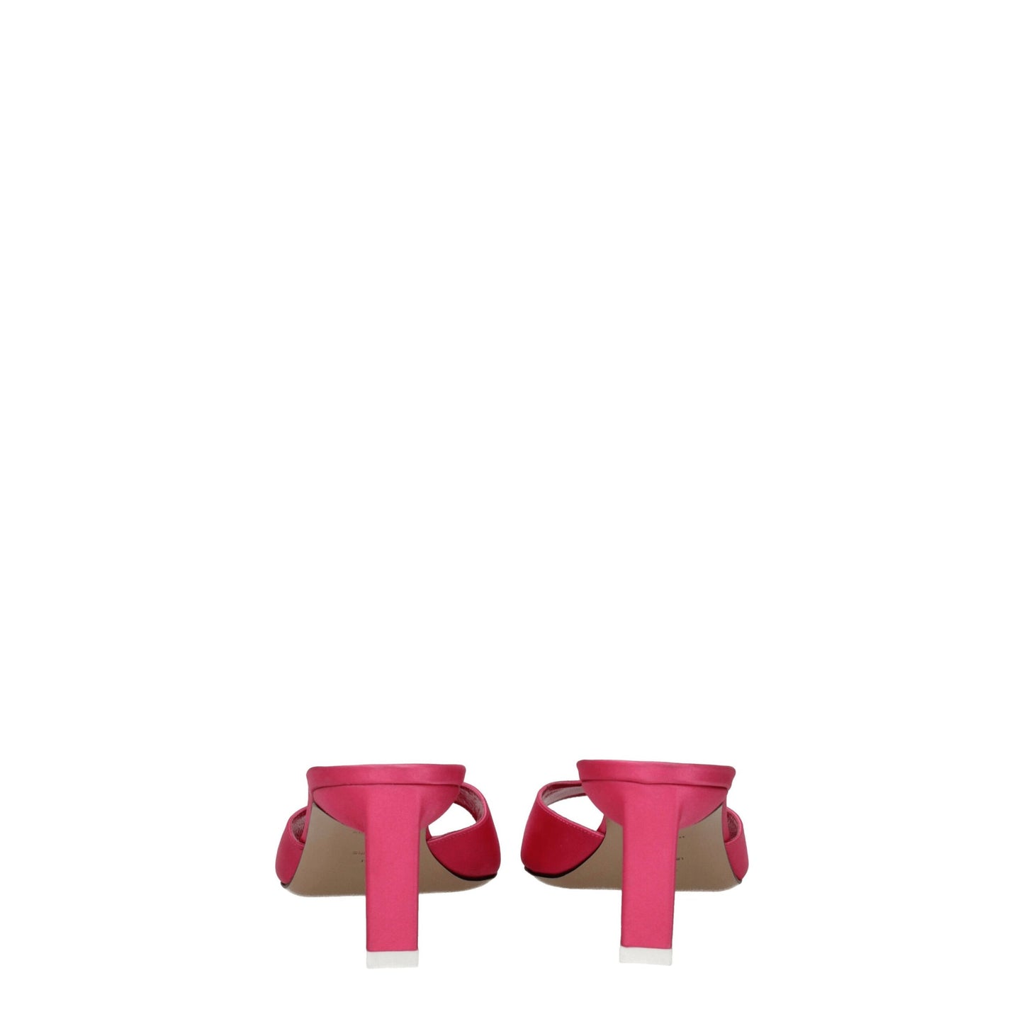 The Attico Pink Fabric Flat Sandals