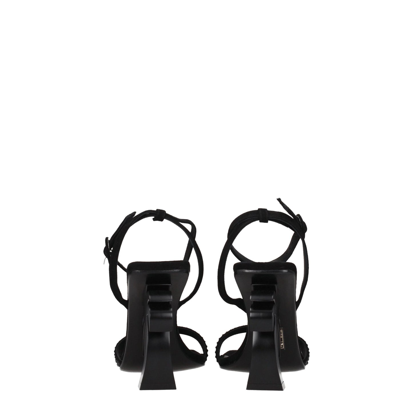 Palm Angels Black Leather Strap-Ons Sandals