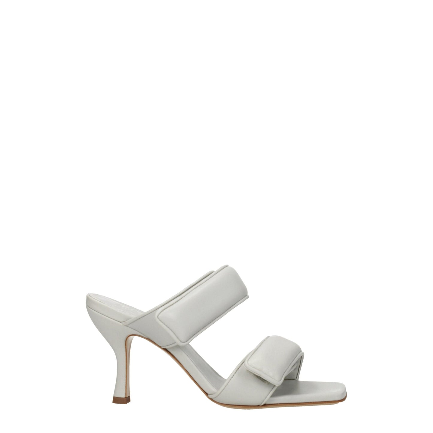 Giaborghini Gray Leather Stiletto Heels Sandals