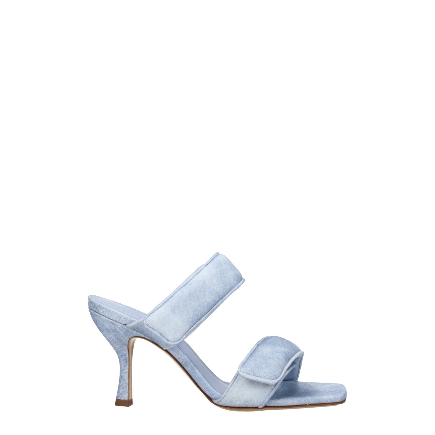 Giaborghini Blue Fabric Stiletto Heels Sandals