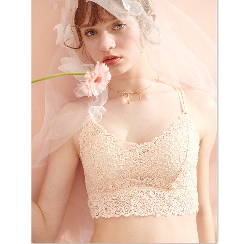 Lace underwear women without steel ring