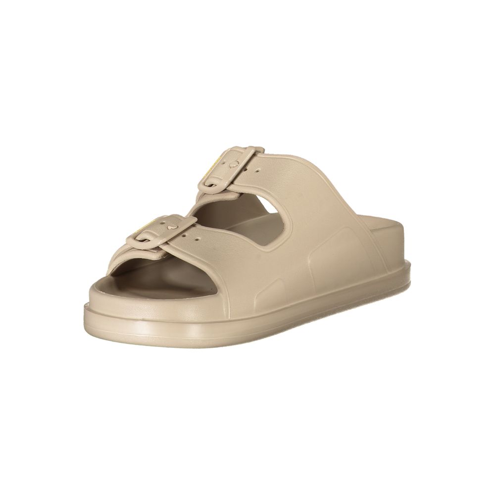 Blauer Beige Polyethylene Women Sandal