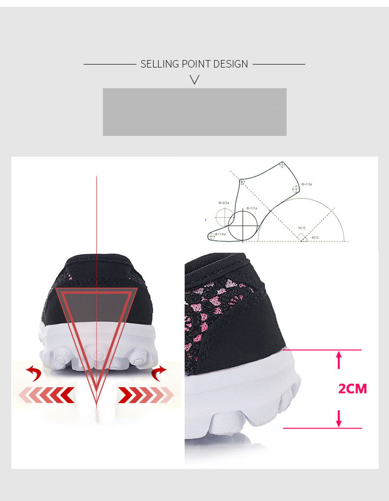 Plus size breathable beanie lace flats for women