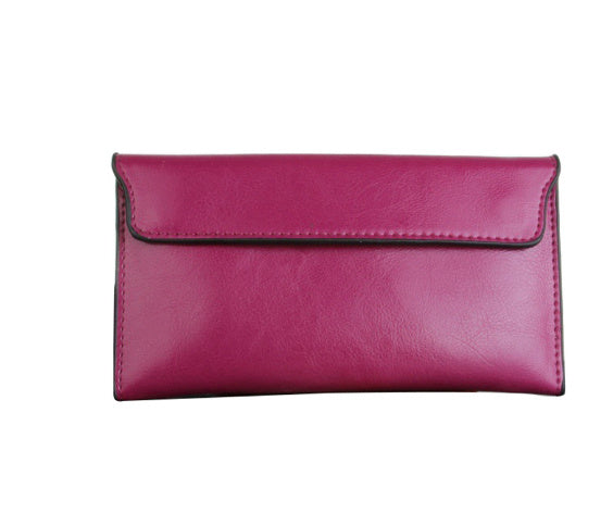 Long wallet women genuine leather
