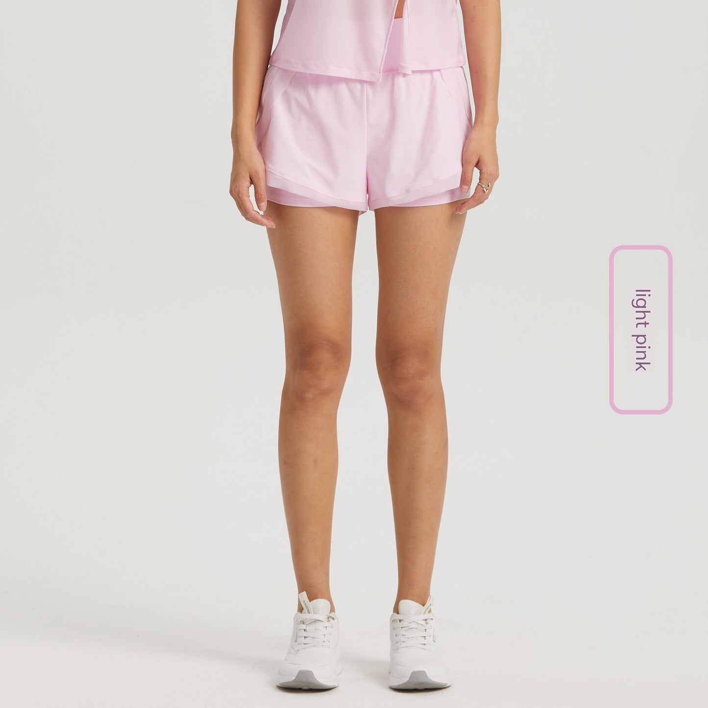 Outdoor Fake Two Pieces Leisure Sports Shorts For Women