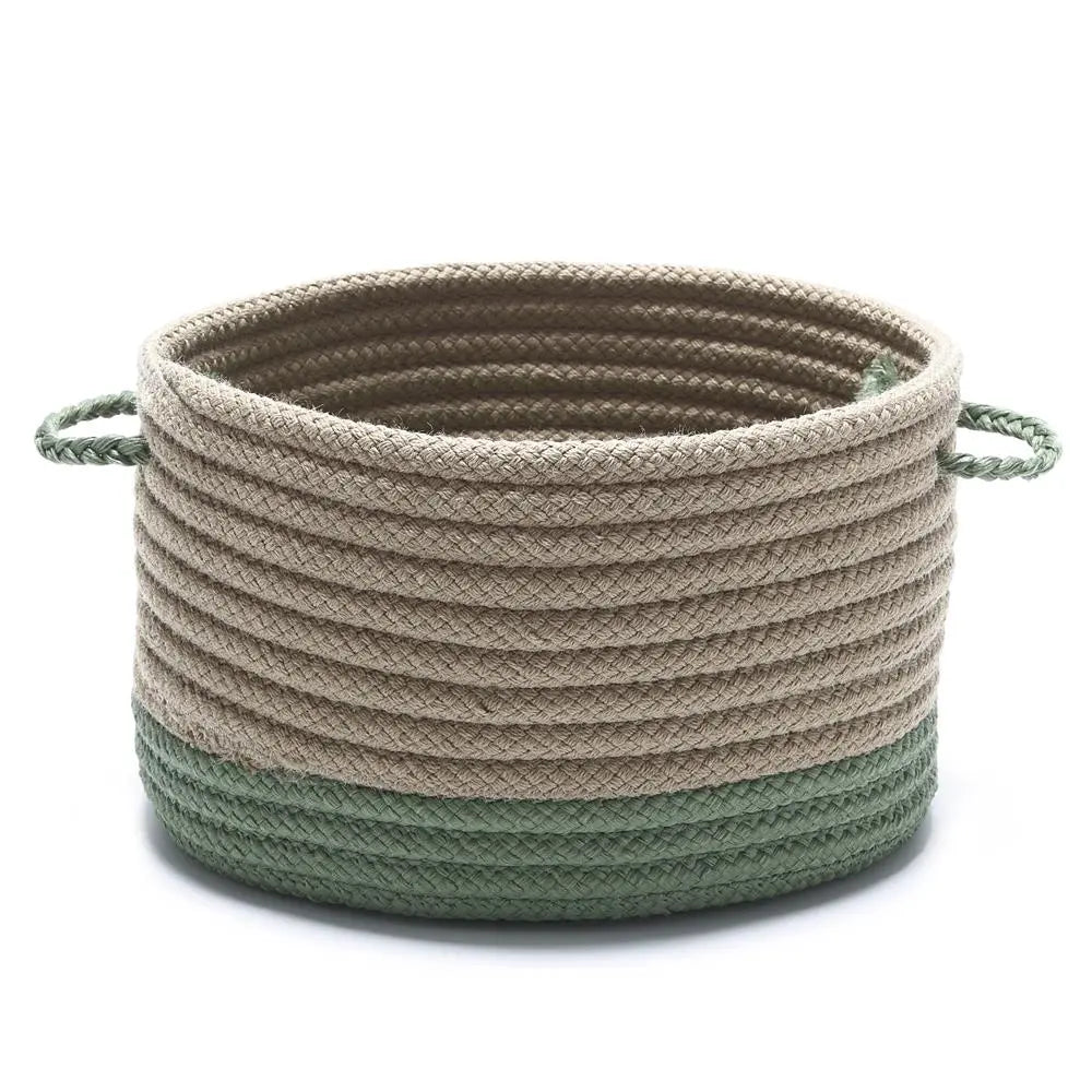 Colonial Mills IN61A017X010 17 x 17 x 10 in. Marina Round Basket, Rose Chloe