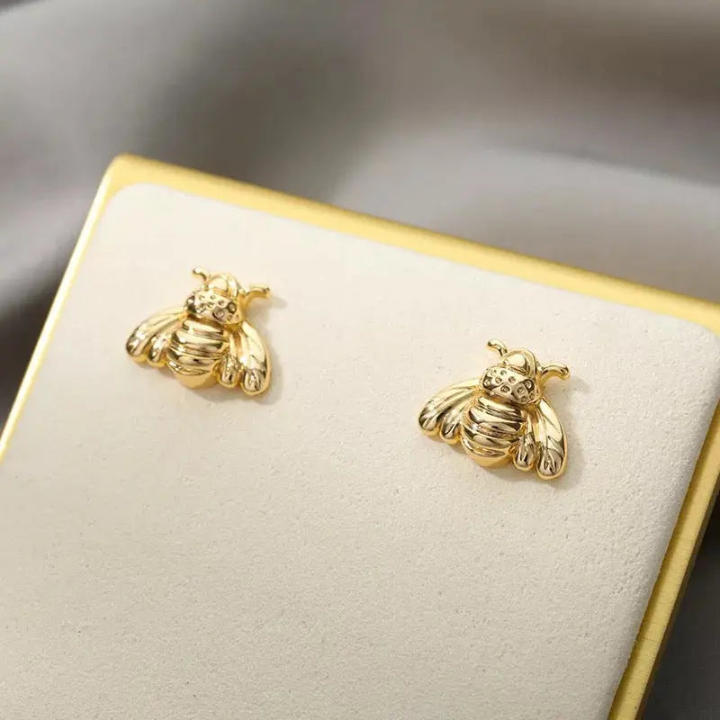Bumble Bee Stud Earrings Fuchsia Hercules