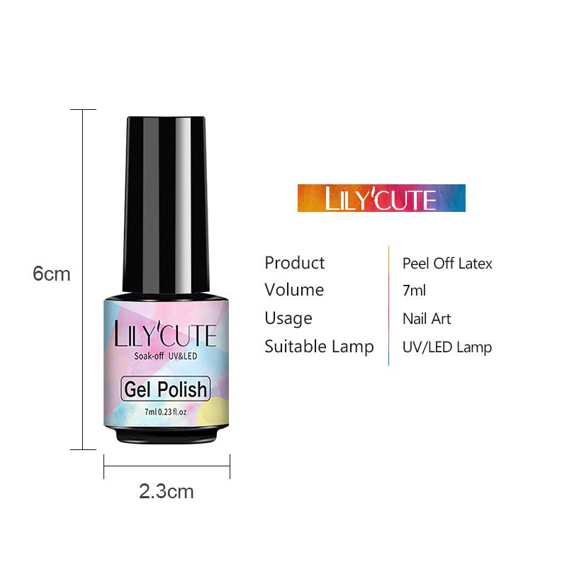 LILYCUTE Nail Art Peel Off Latex Liquid Tape Glue Protect Nail Polish Varnish Anti-Overflow Latex Skin Care Nail Tools