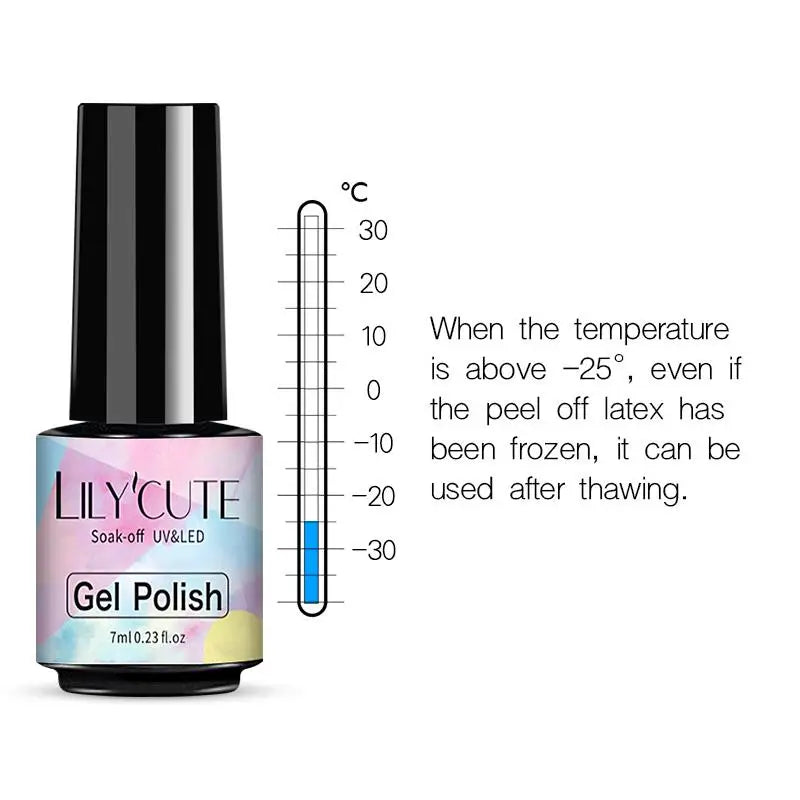 LILYCUTE Nail Art Peel Off Latex Liquid Tape Glue Protect Nail Polish Varnish Anti-Overflow Latex Skin Care Nail Tools