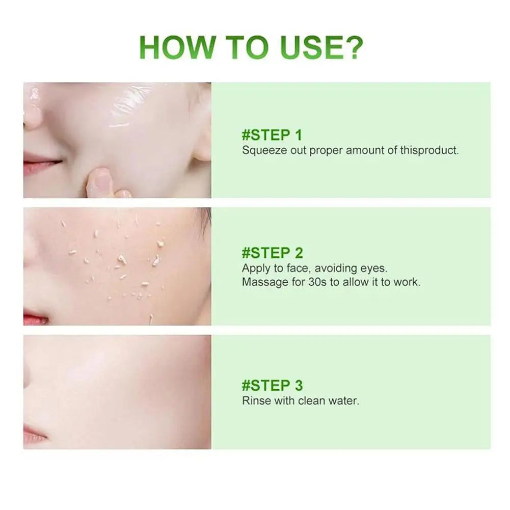 Purifying Exfoliating Gel - Moisturizing Cleanser for Gentle Skin Exfoliation - Exfoliating Face Scrub for Skin Care 60g 1/2pcs