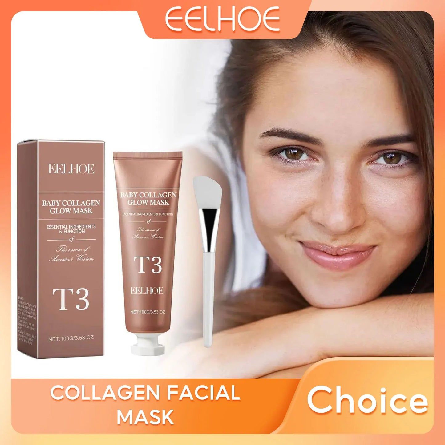 Collagen Peel Off Mask Face Deep Cleansing Moisturizing Shrink Pores Oil-Control Hydrating Beauty Health Skin Care Facial Mask