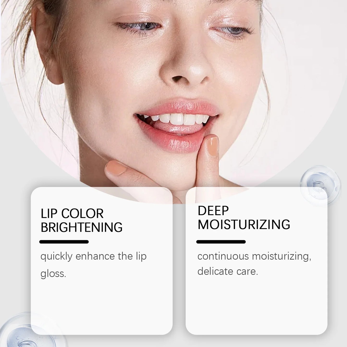 Lip Brightening Balm Moisturizing Care Long Lasting Hydration Smooth Lip Non Drying Non Irritating Safe for Dry Chapped Lip 10ml