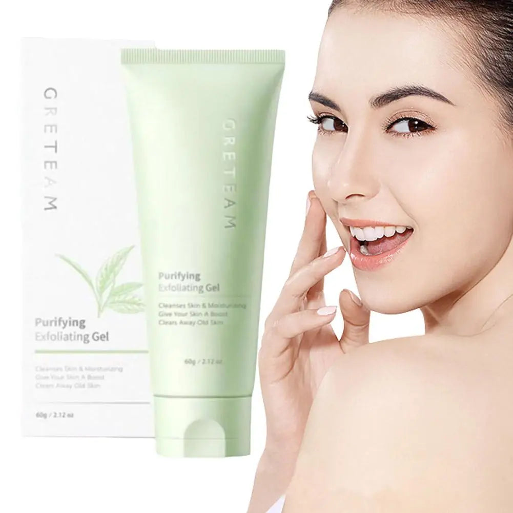 Purifying Exfoliating Gel - Moisturizing Cleanser for Gentle Skin Exfoliation - Exfoliating Face Scrub for Skin Care 60g 1/2pcs