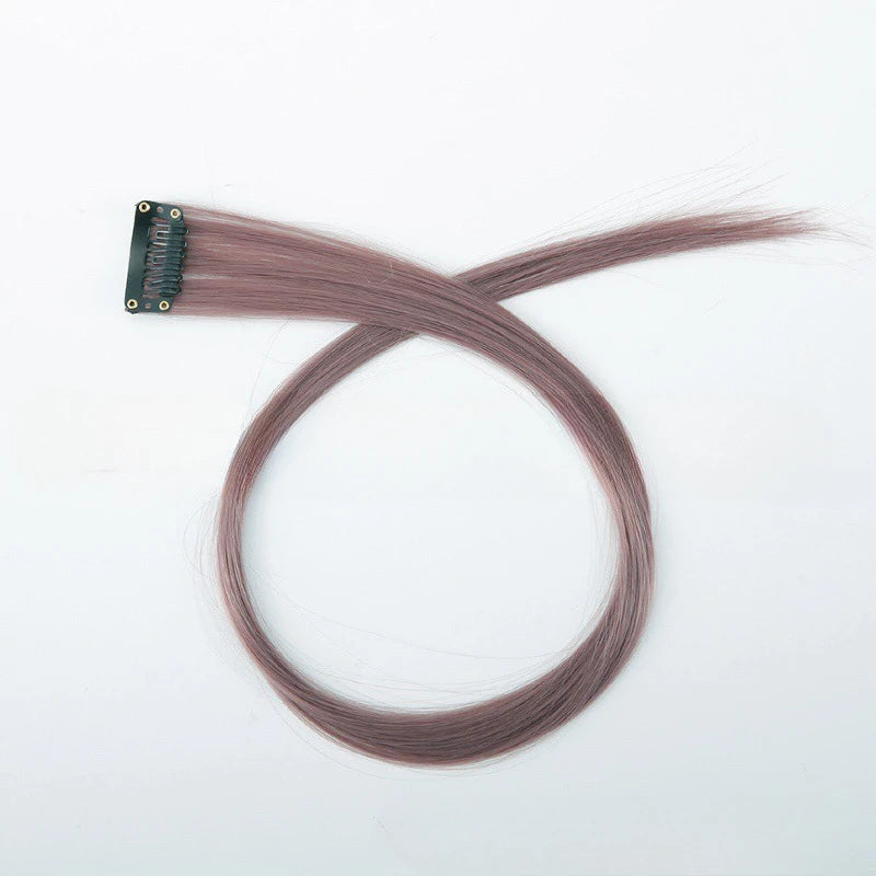13 Colors Colorful Party Highlight Clip in Straight Hair Extensions for Girls 50cm Y2K Multi-Color Hair Synthetic Hairpieces
