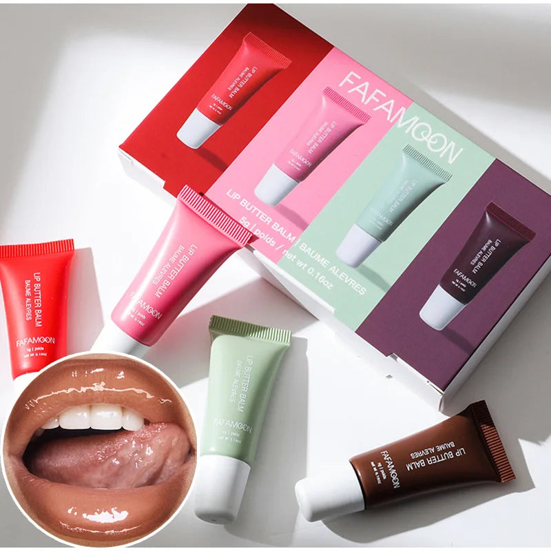 Summer Lip Moisturizing Lip Balm Care Set Lip Balm Smoothing Lip Lines Lasting Nourishment For Women Daily Care Makeup Lip Care