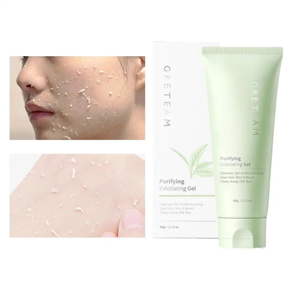 Purifying Exfoliating Gel - Moisturizing Cleanser for Gentle Skin Exfoliation - Exfoliating Face Scrub for Skin Care 60g 1/2pcs