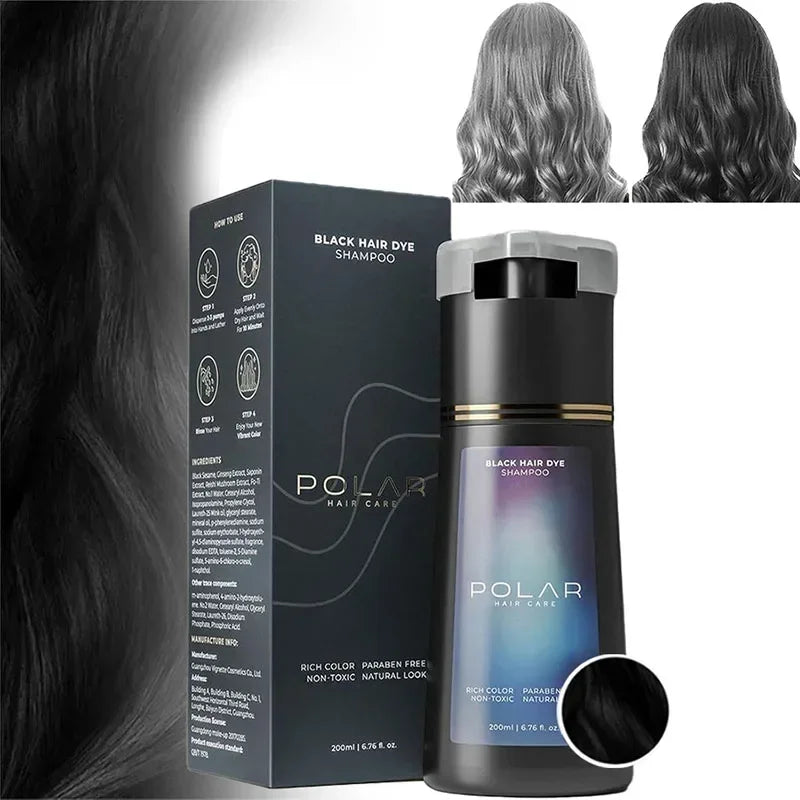 5 Colors Hair Dye Shampoo Black Hair Color Dye Hair Shampoo Cream Instant Dye Shampoo Men Women Moisturizing and Repairing Hair