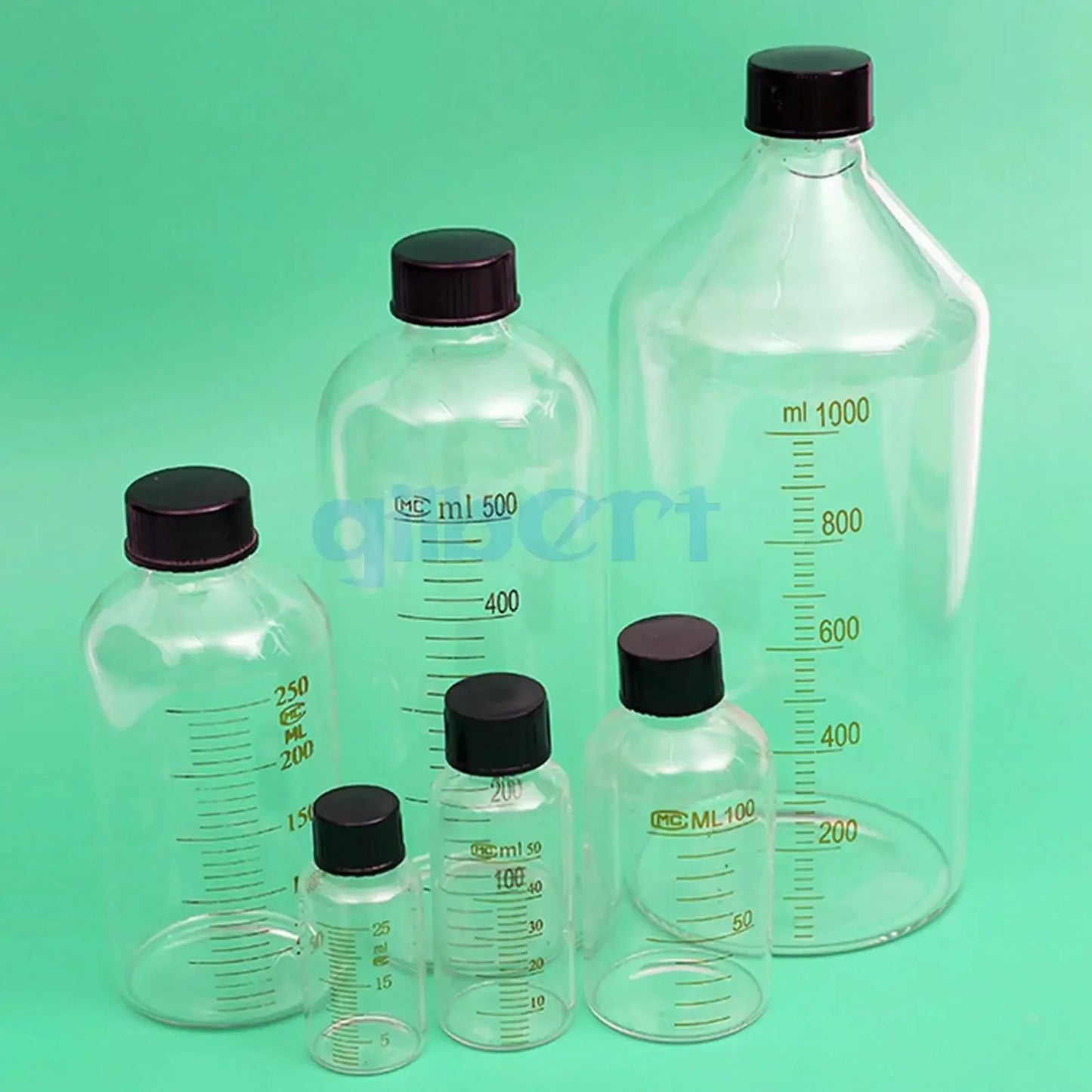 5ml 10ml 15ml 25ml Borosilicate Glass Scale Serum Bottle Reagent Sample Bottle Lab