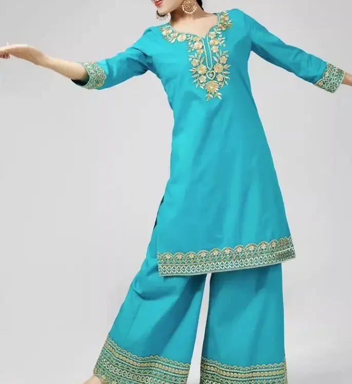 Indian traditional dress Punjab Buicourt long gown Pakistan Nepal