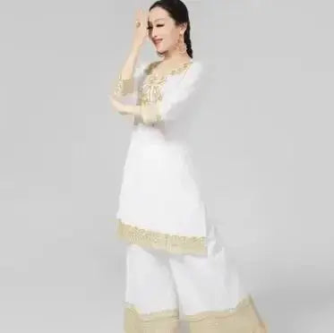 Indian traditional dress Punjab Buicourt long gown Pakistan Nepal Femina Worldwide