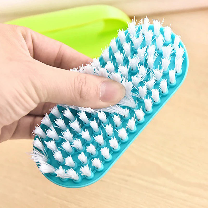 Random Scrubbing Brush Soft Bristle Laundry Clothes Shoes Scrub Brush Portable Plastic Hands Cleaning Brush